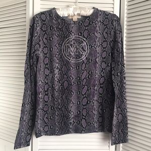 Soft and lightweight MK long sleeve shirt.